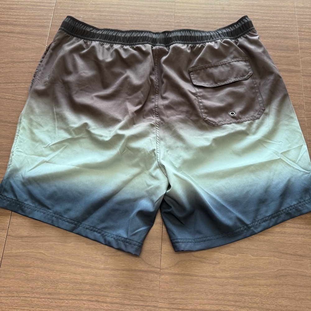Gottex Men’s XXL Blue Green Brown Gray Men’s Trunks Swim Shorts‎ Mesh Brief - Picture 2 of 9